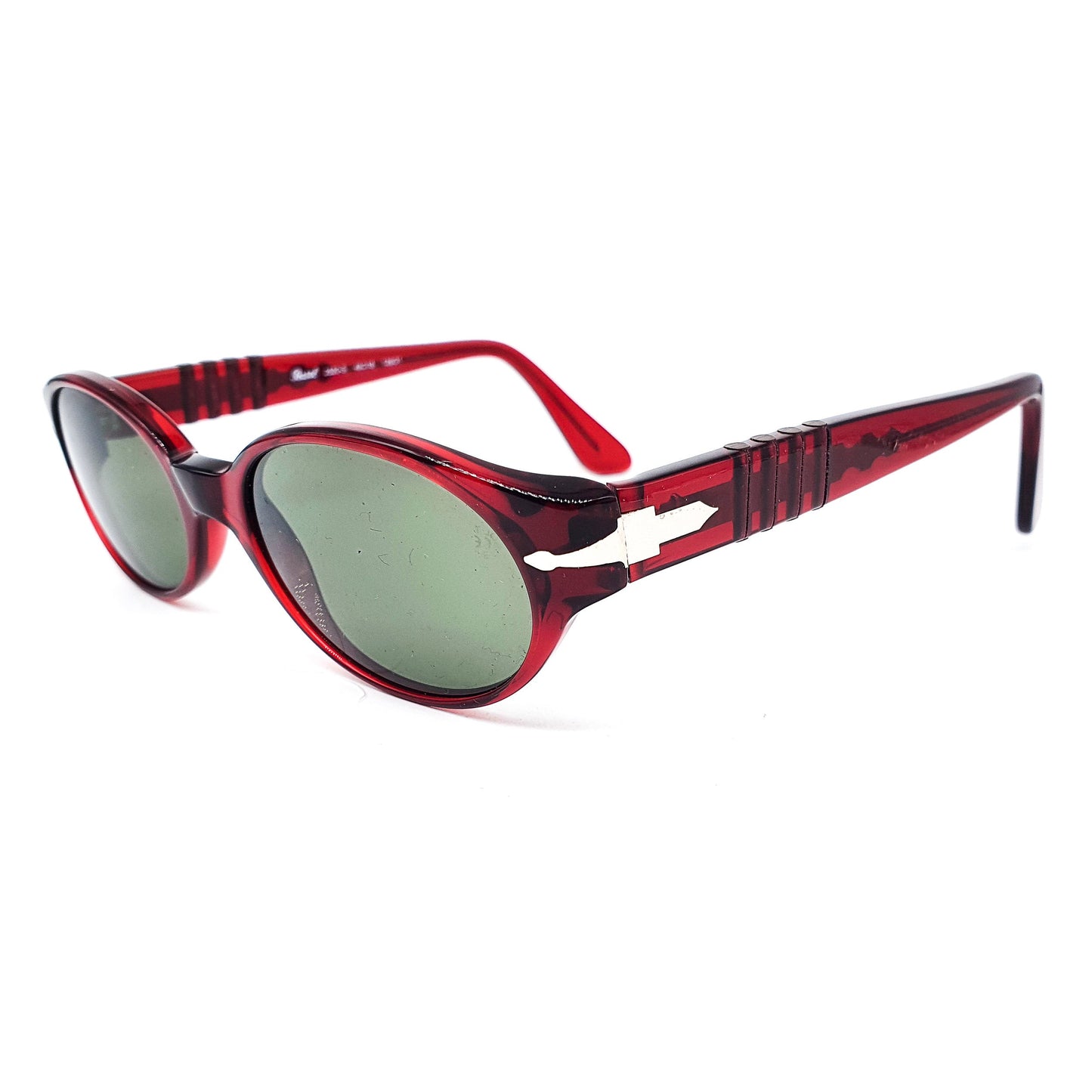 Persol 2520 tortoise red sunglasses hand made in Italy, 1980s NOS