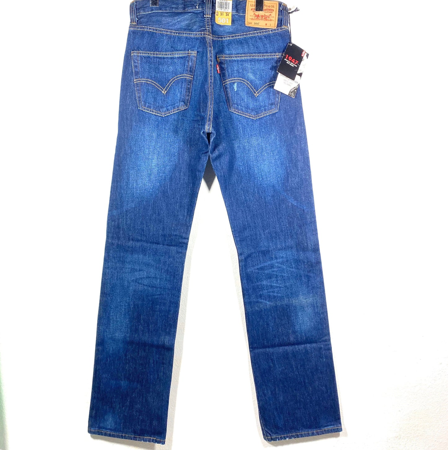 Levi’s 501 1947 LTD edition sz 31/34 indigo deep blue jeans / denim trousers, NOs with tags