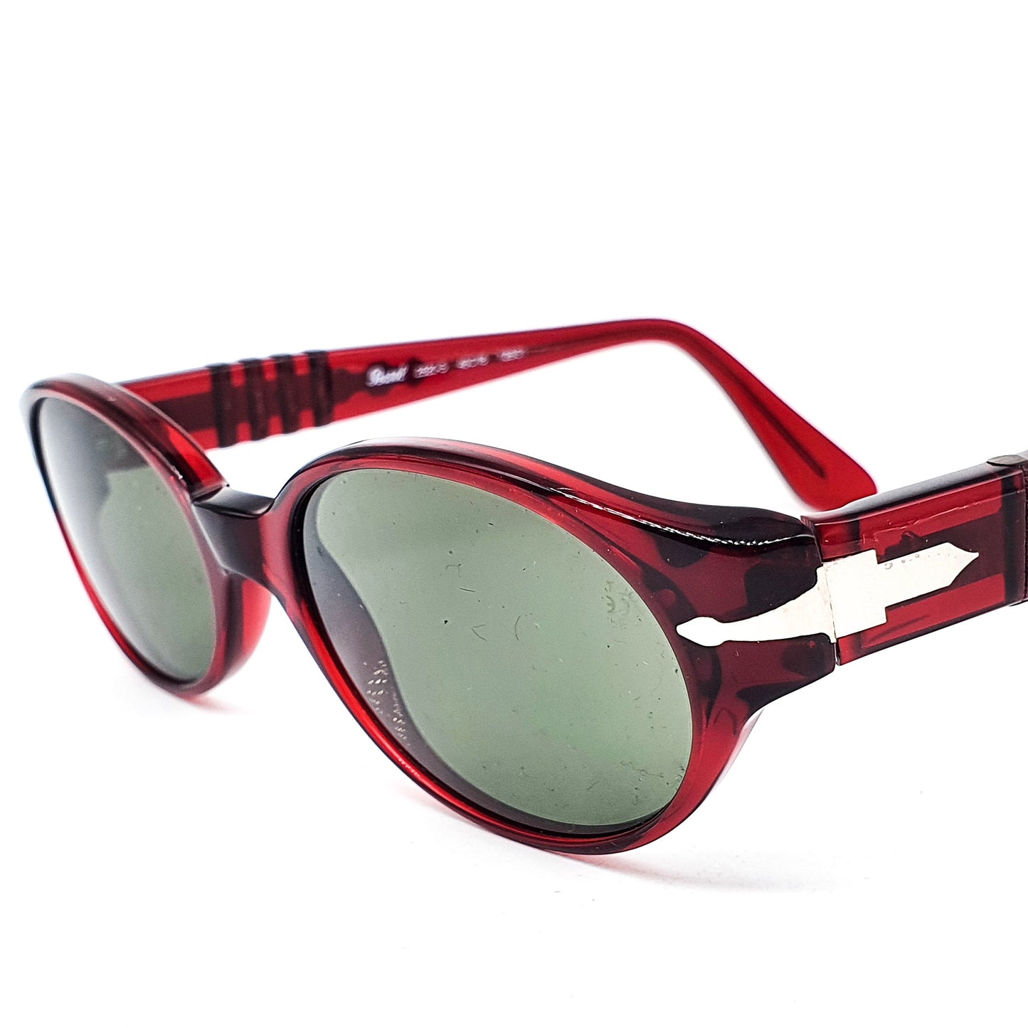 Persol 2520 tortoise red sunglasses hand made in Italy, 1980s NOS