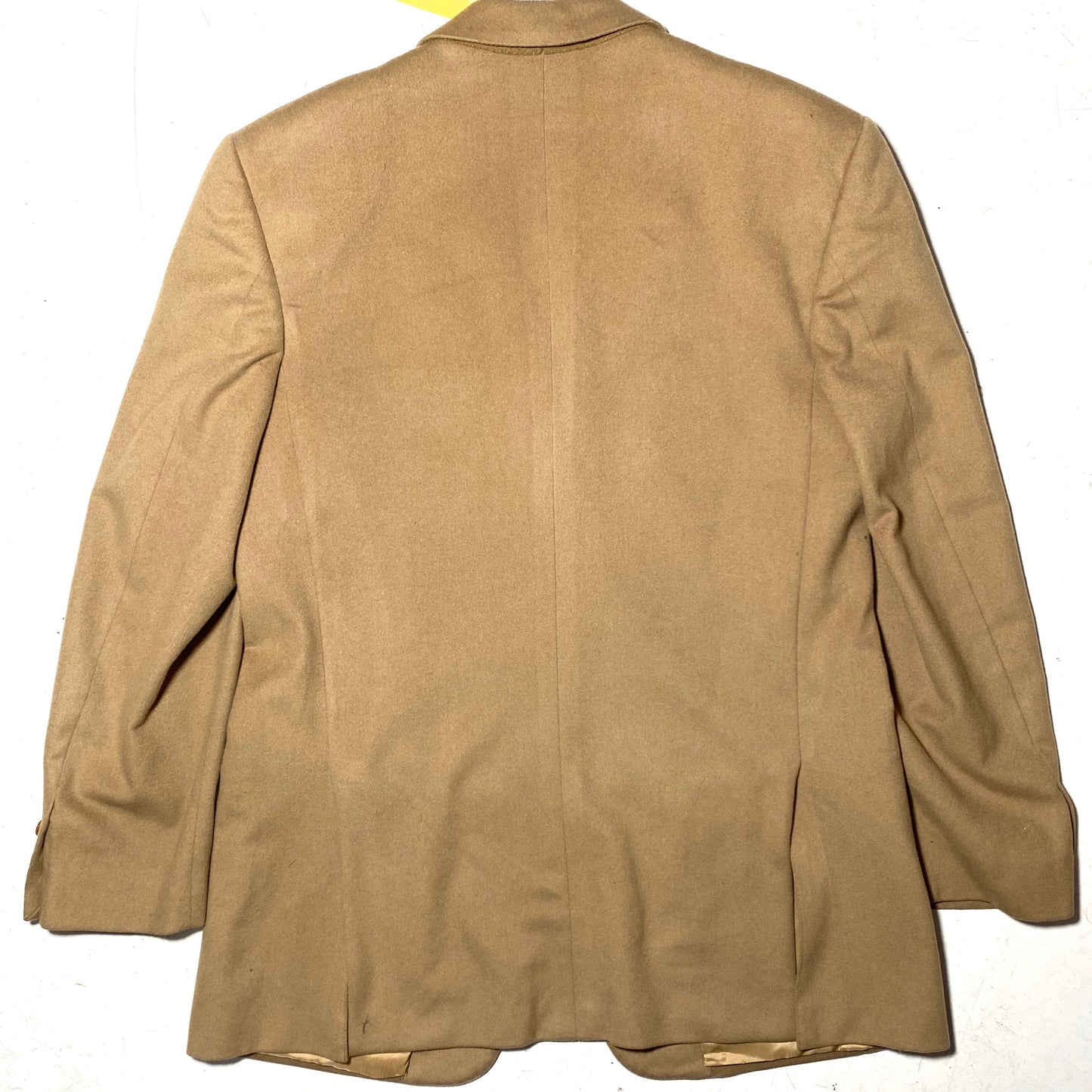 Valentino Uomo elegant cashmere blend beige / camel winter blazer jacket, sz 46 mint condition Italy 90s.