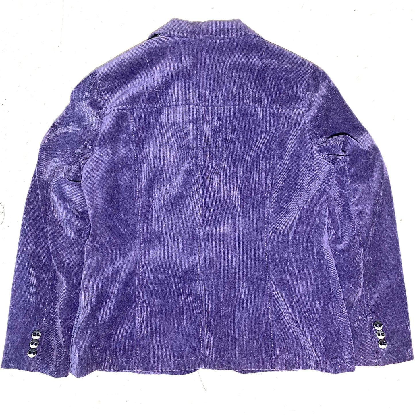 Krizia Aktive purple corduroy ladies velvet blazer sz 44, new old stock