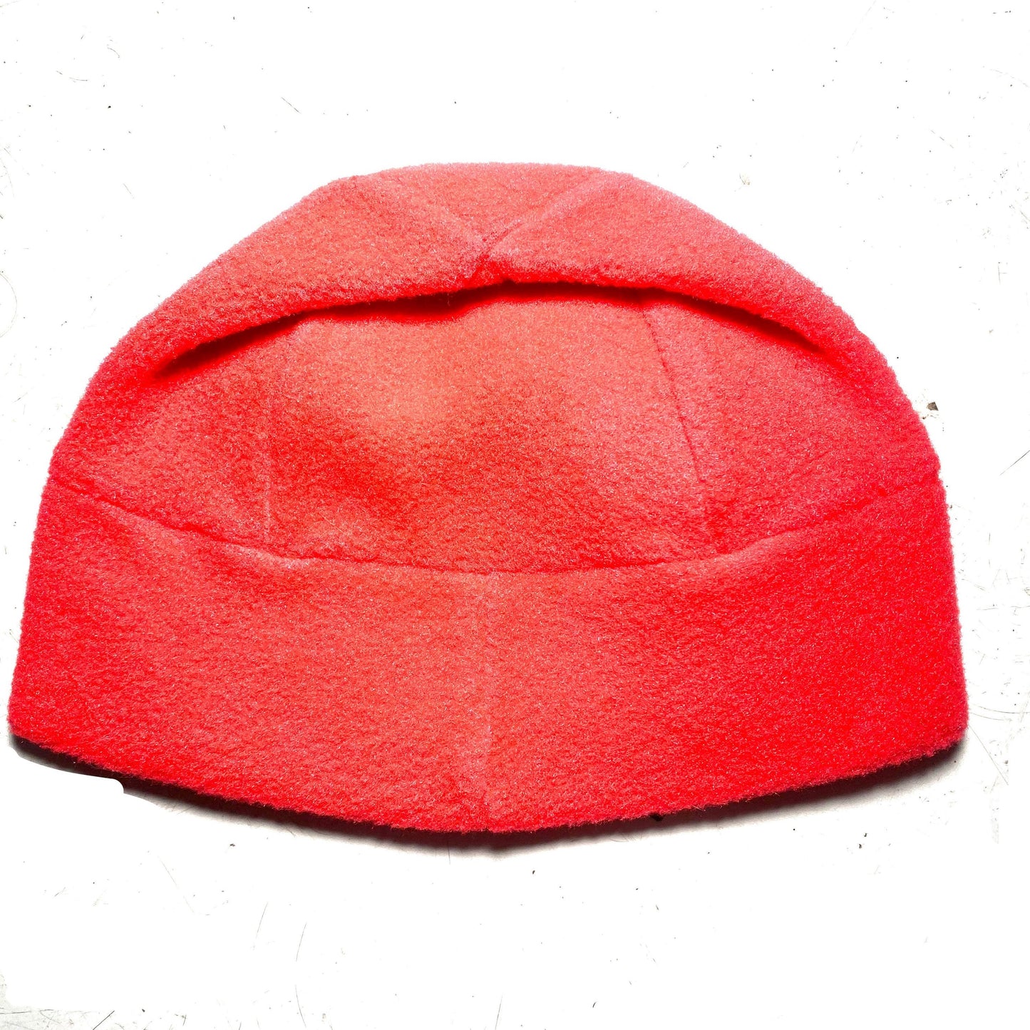 Fila 90s NON neon orange fleece beanie hat for skying, mint condition