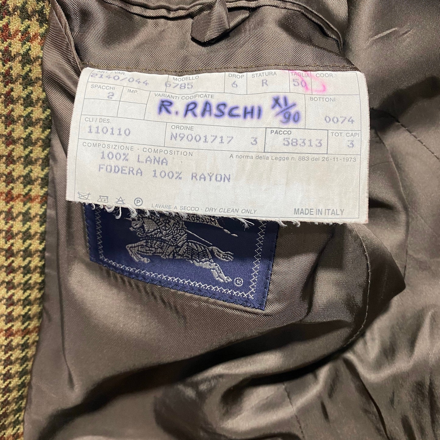 Burberry classic mustard houndstooth woolen blazer jacket, in mint condition sz 50