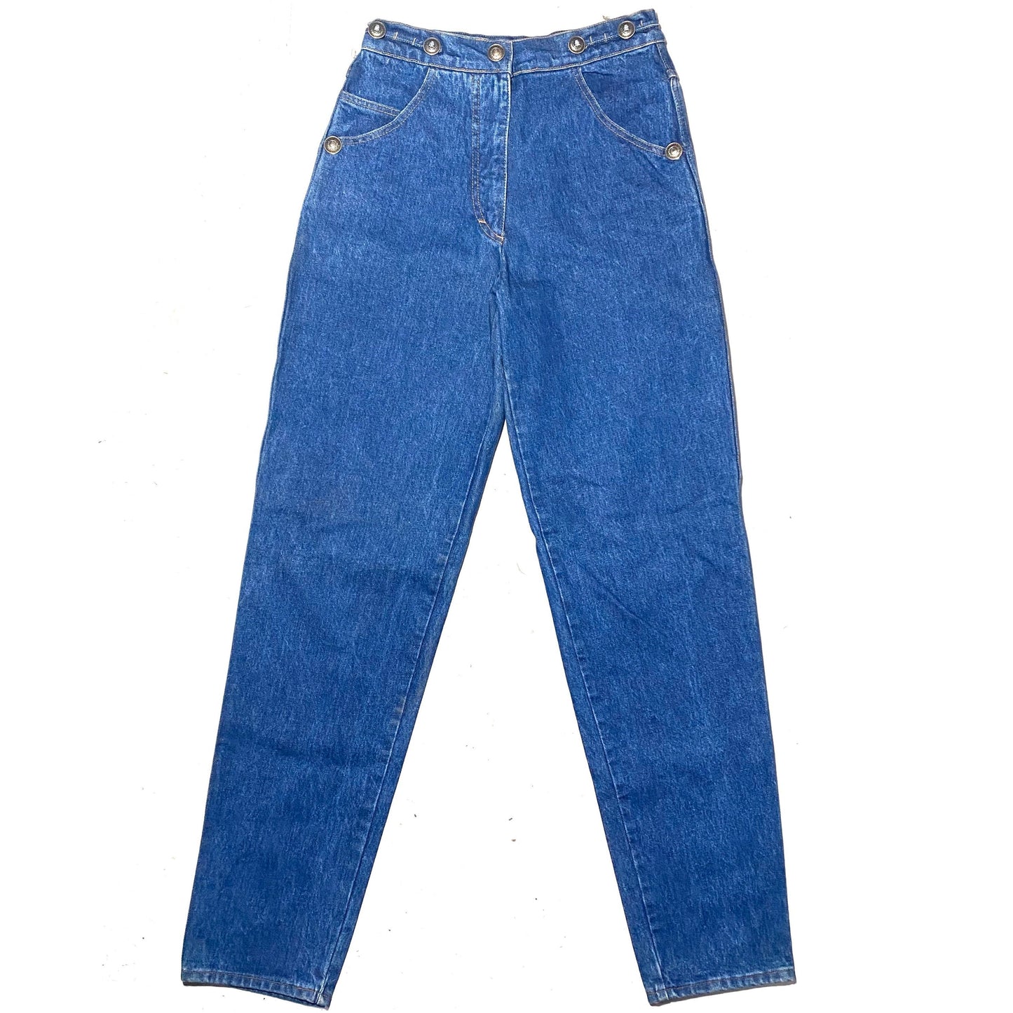 Les Copains Navajo style studded ladies jeans, 1980s NOS sz 29