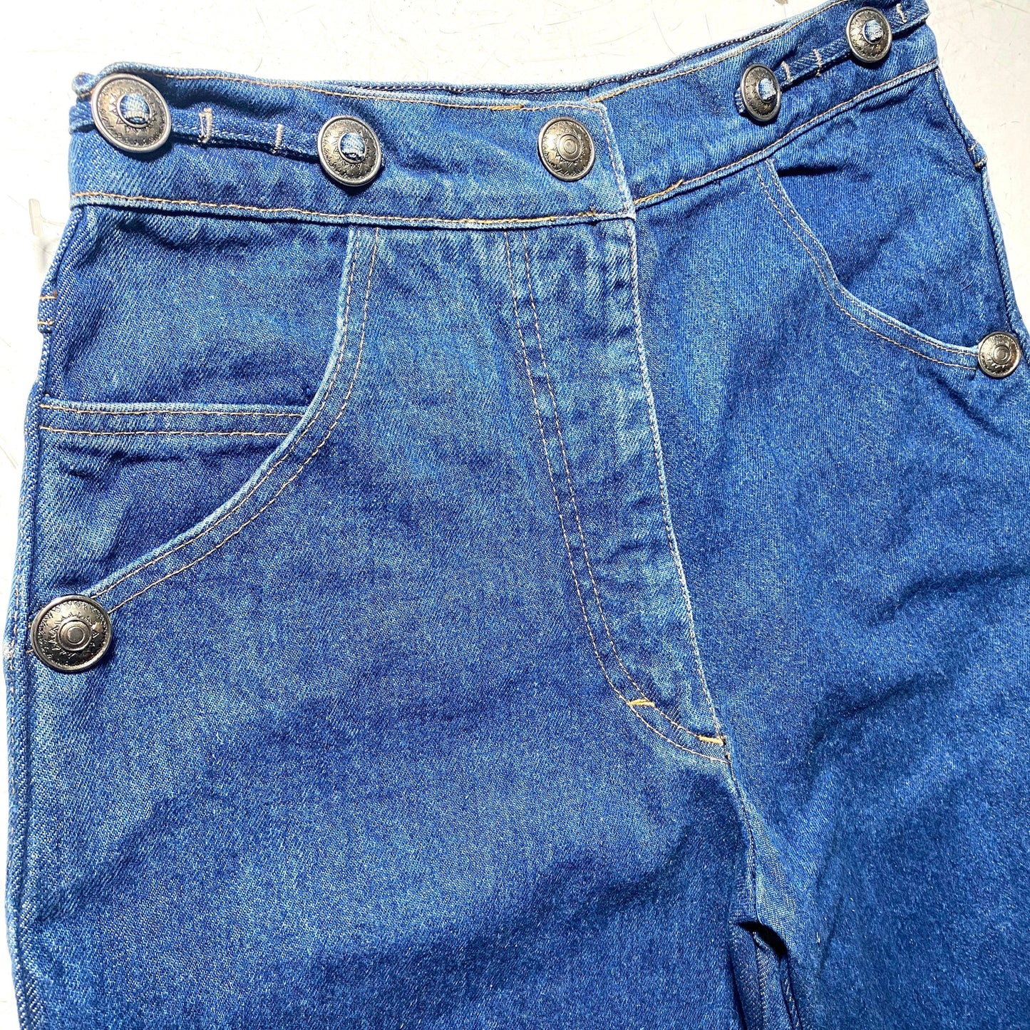 Les Copains Navajo style studded ladies jeans, 1980s NOS sz 29