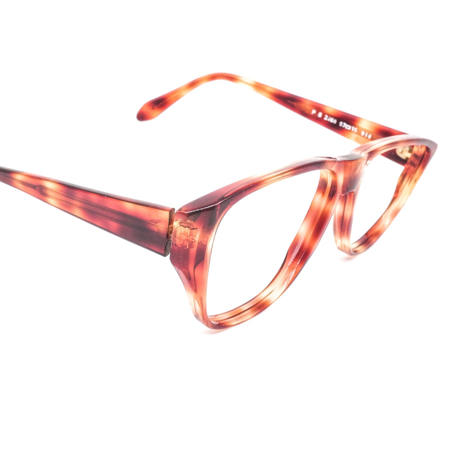 Pierre Balmain 2268 classy square brown tortoise eyeglasses frames, NOS 80s Made in France