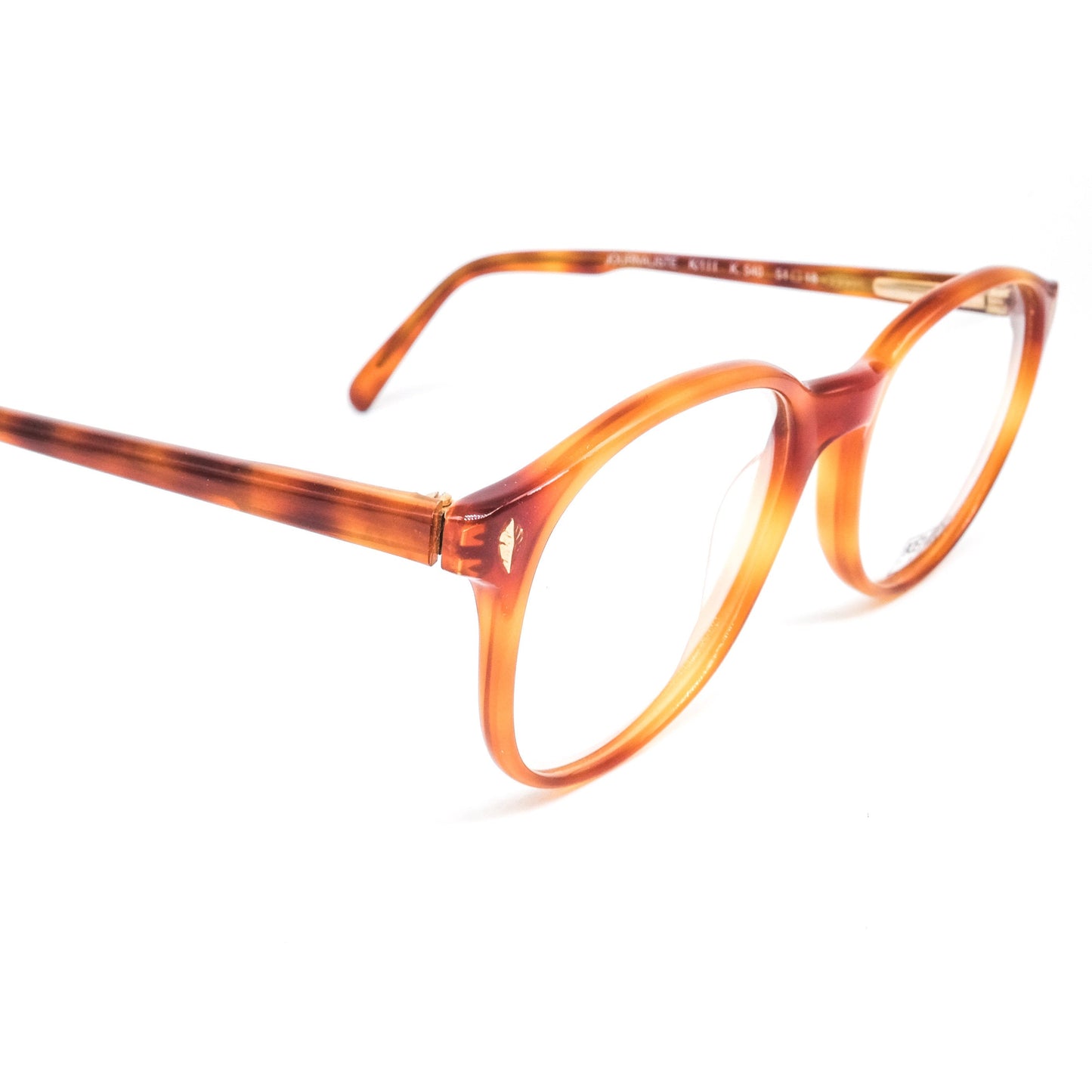 Kenzo k111 vintage classic wayfarer style honey tortoise acetate eyeglasses frames, 80s France
