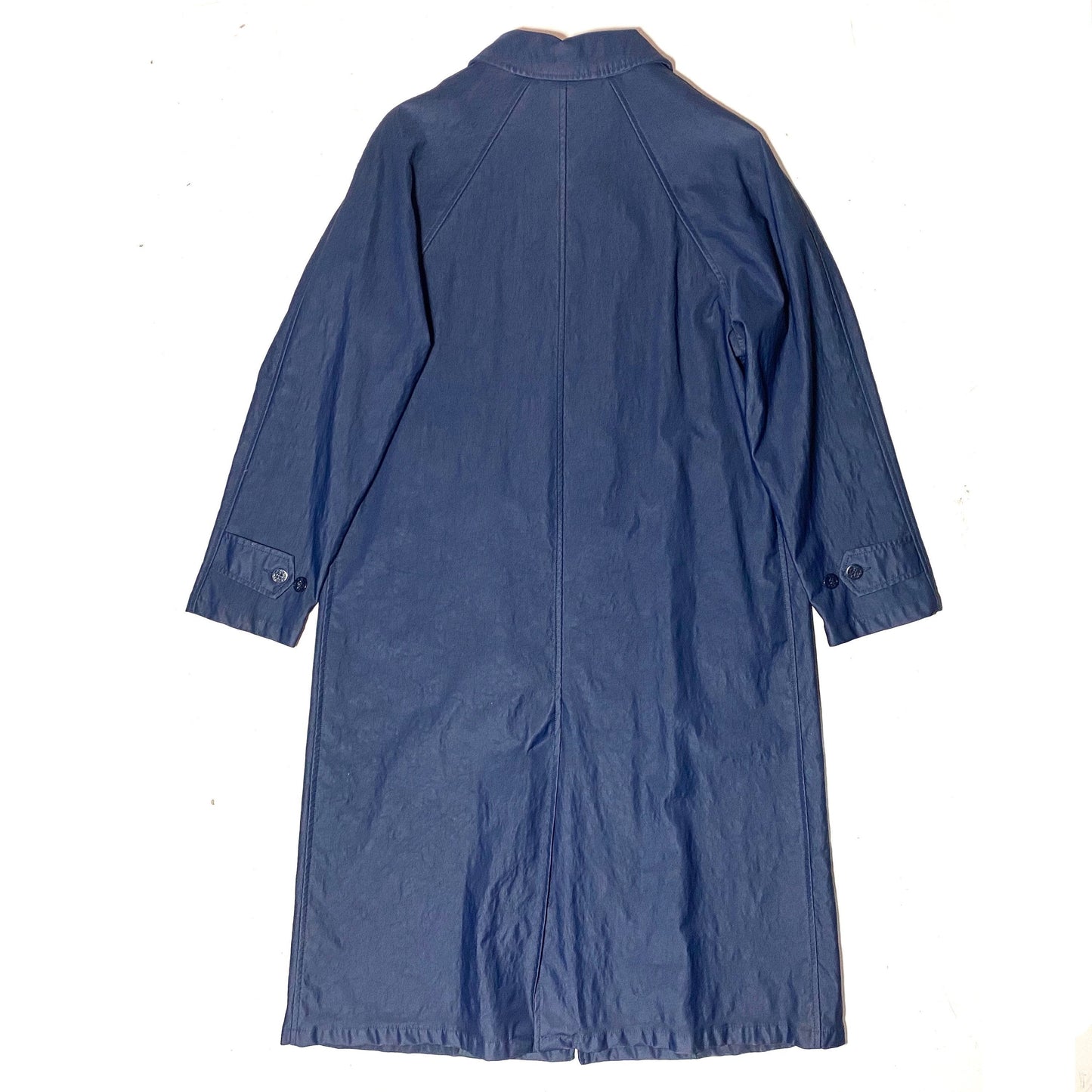 JP Gassa Unity navy blue nylon raincoat / trenchcoat, finest quality made in Italy NOS with tags sz 38/ S