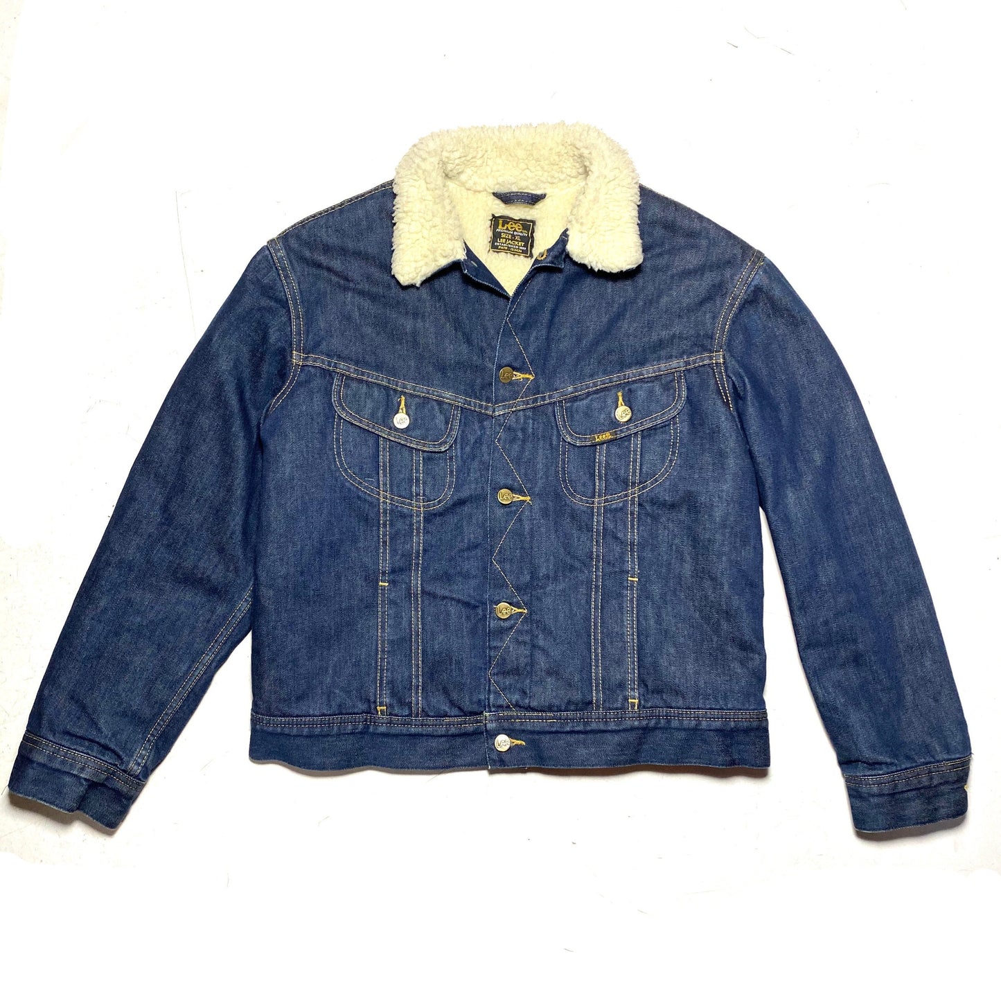 Lee Jeans denim Sherpa winter trucker jacket for ladies sz XL, mint condition