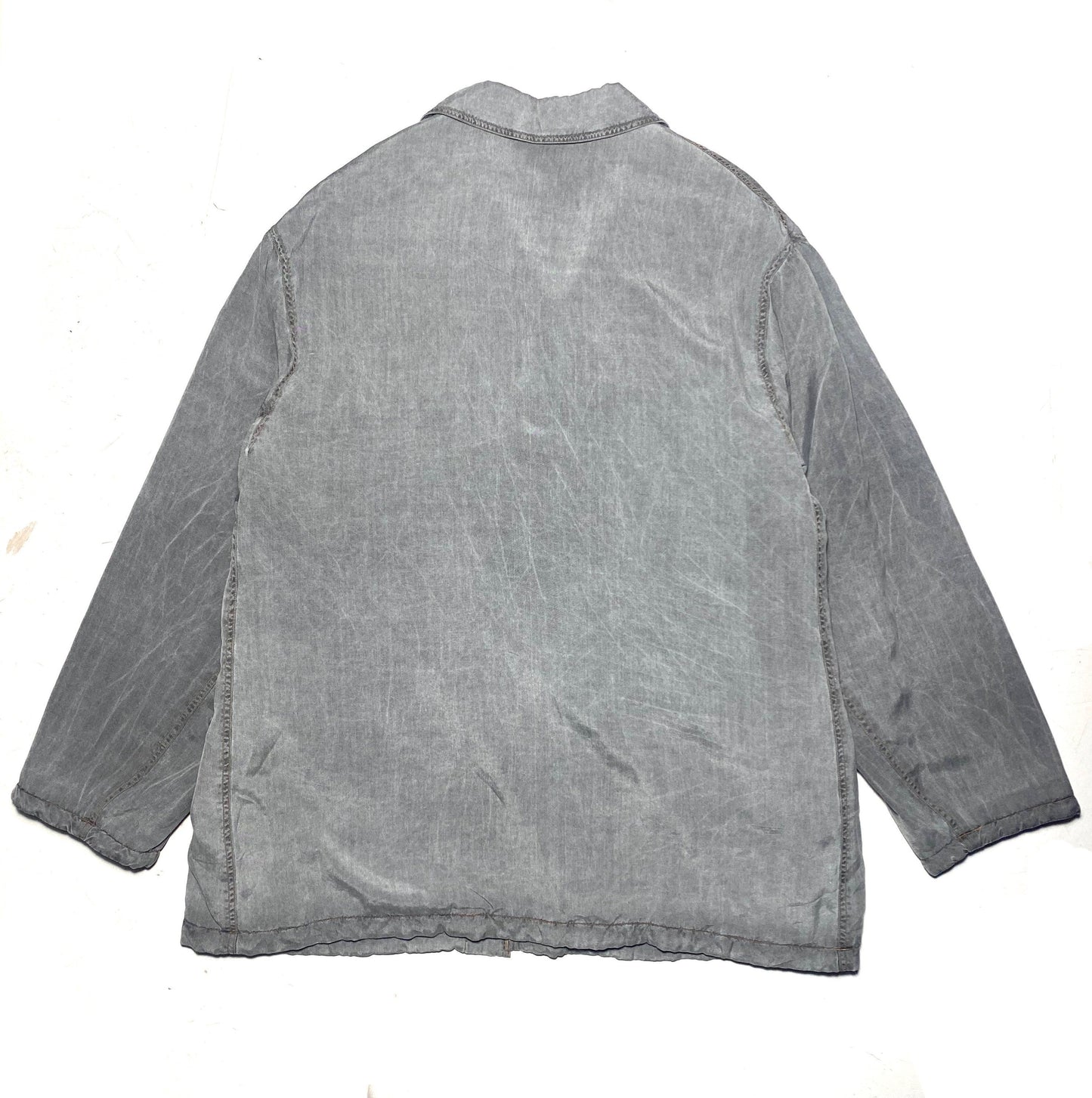 MEN go silk 100% classy washed grey utility style jacket, new old stock with tags