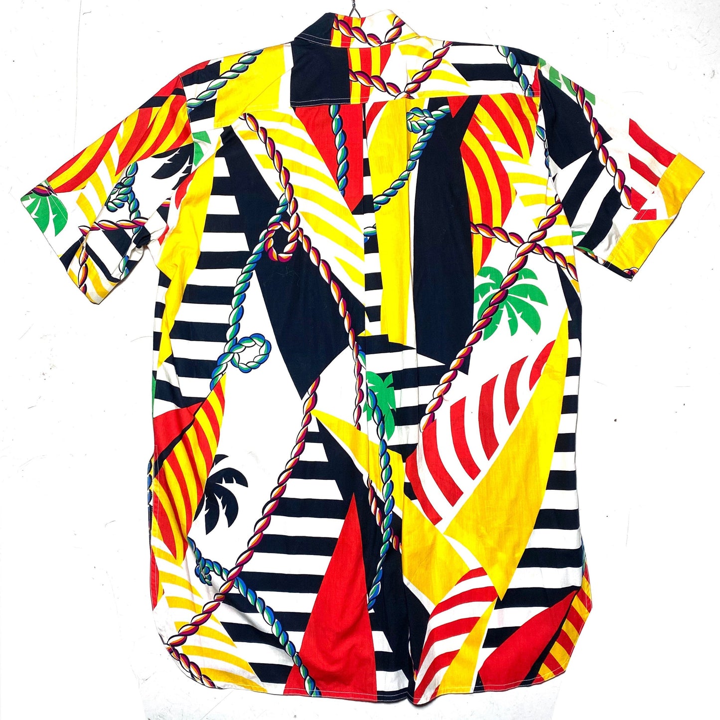 Escada cool vintage long cotton beach shirt / dress, perfect over swimsuit, minty sz 34