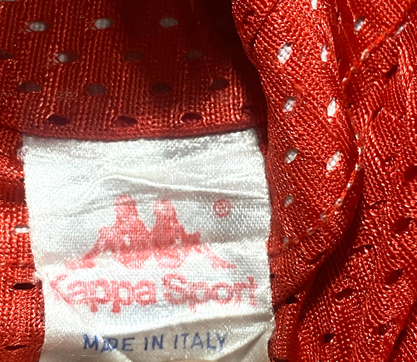 Kappa Sport US track & field 1980s iconic red running jersey, sz S mint condition