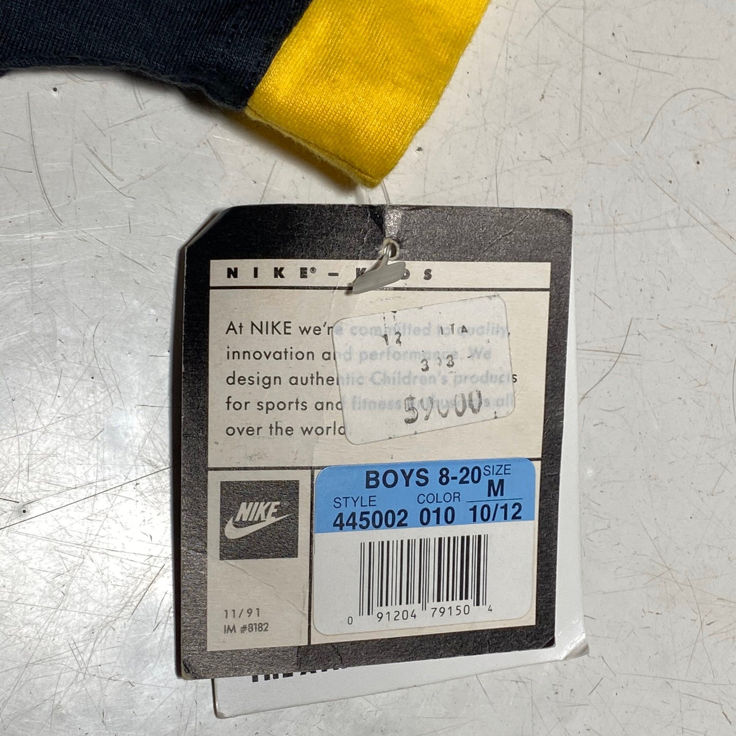 Nike Challenge Court Agassi F.I.T. black/white zip up turtleneck tennis shirt, NOS 90s