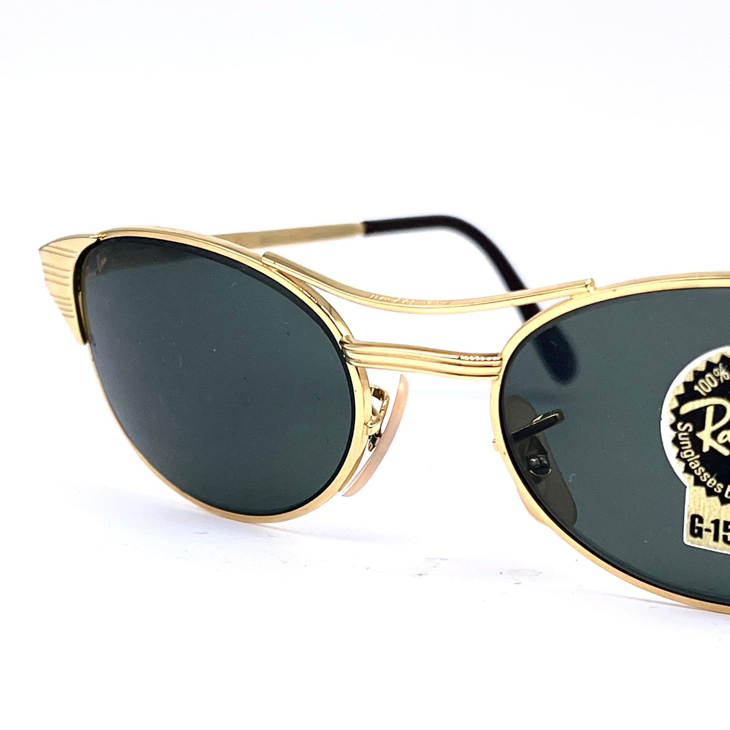 Rayban B and L Signet W1394 oval gold plated sunglasses NOS 90s