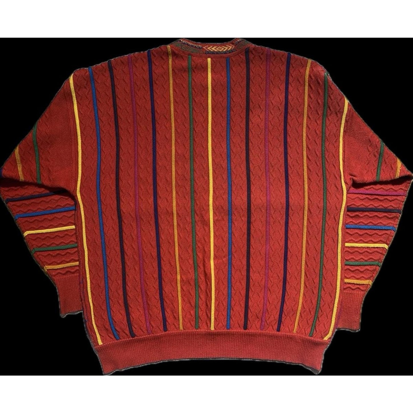 Carlo Colucci collectors Biggie style multicolor jumper size XXL -54 , Mint!