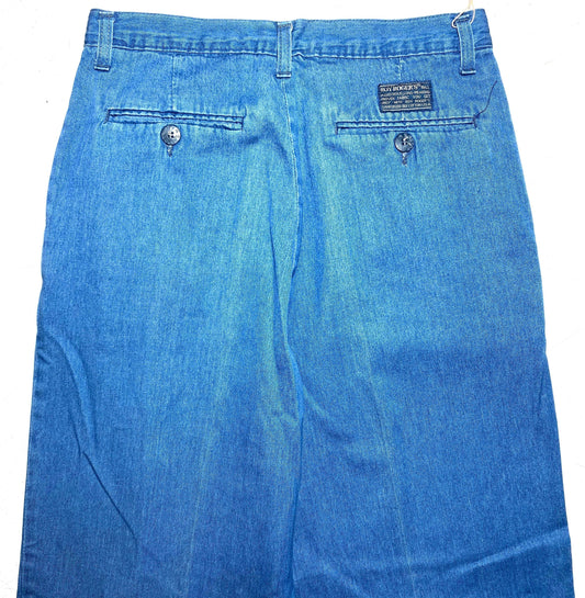 Roy Roger’s light blue denim trousers sz 44, new from deadstock 80s Italy