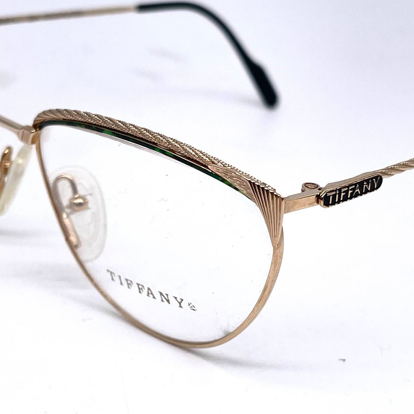 Tiffanys T47 real 23K Gold Plated cateye rope  vintage glasses, Brand new