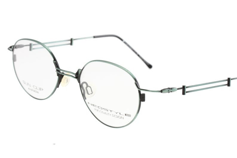 Neostyle College round ultra light titanium eyeglasses frames in 3 colorways,  NOS 90s Germany