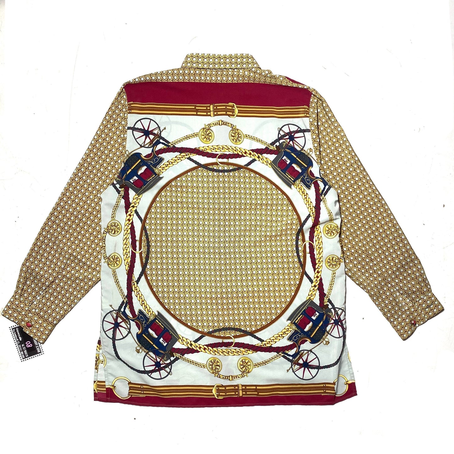 Copalli baroque/hermes style print shirt made in Italy in the 80s, mint