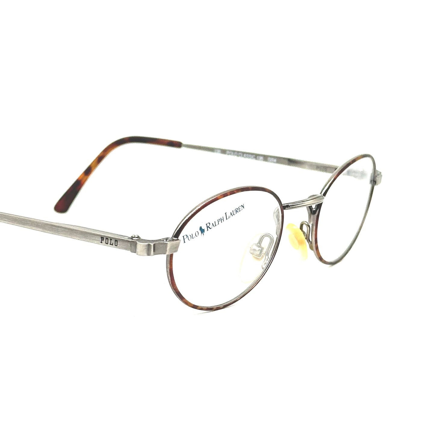 Ralph Lauren Polo Classic GS4 oval gunmetal frame with tortoise details, NoS 80s