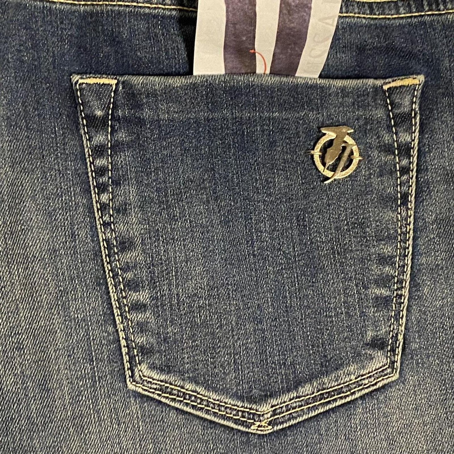 Trussardi jeans straight indigo blue denim trousers, BNWT