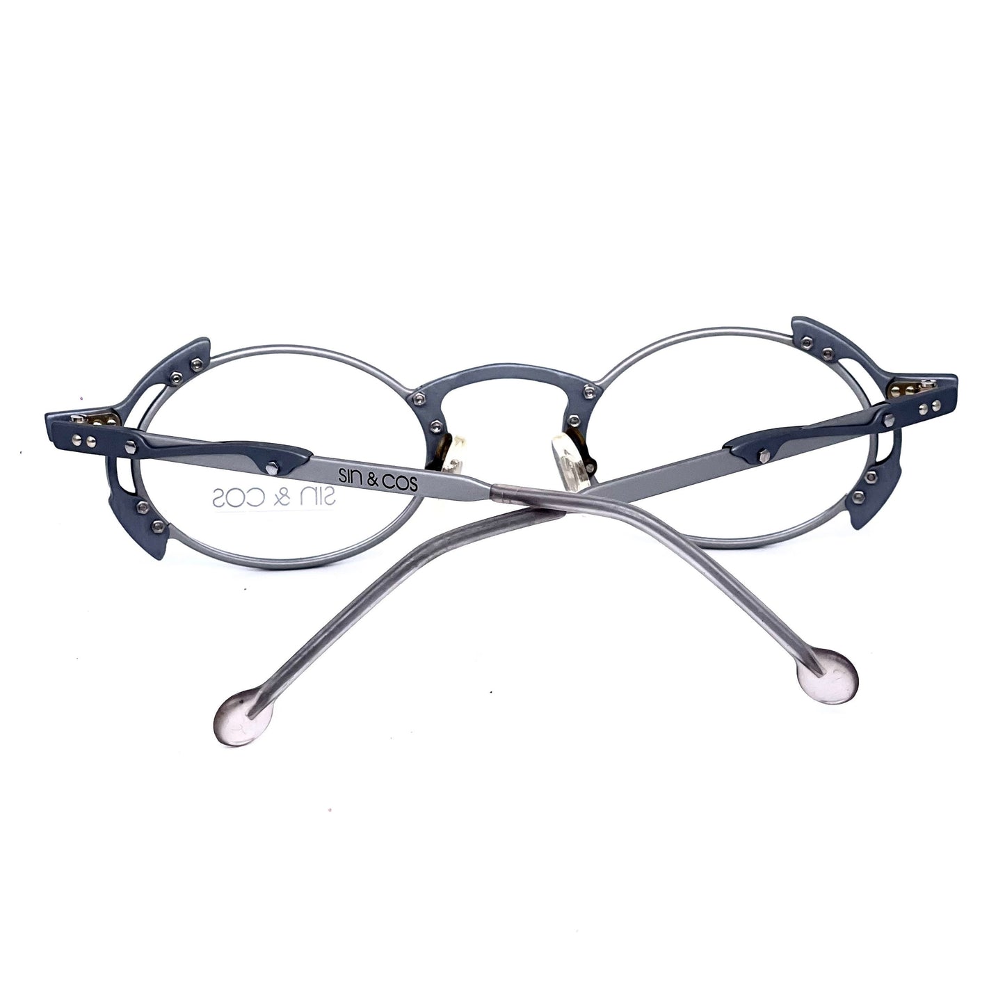 Sin & Cos SC801 oval steampunk eyeglasses, coming in 4 different colors, Italy NOS 90s