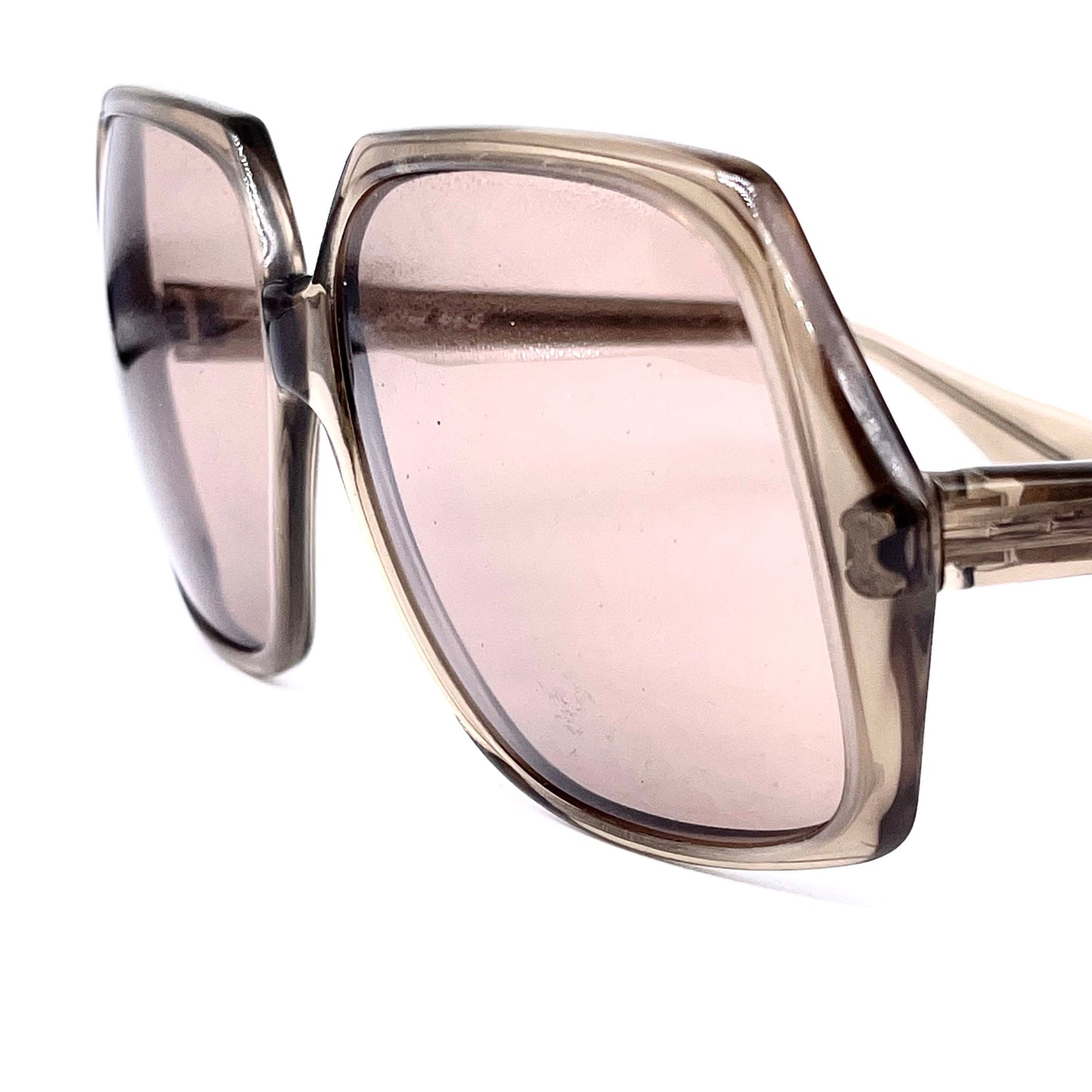 Serge Kirchhofer SK-463 square oversized sunglasses NOS 70s, w pouch.