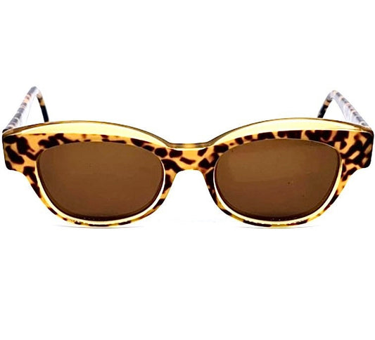 Krizia K34 wonderful thick tortoise cateye sunglasses hand crafted in Italy, 80s NOS