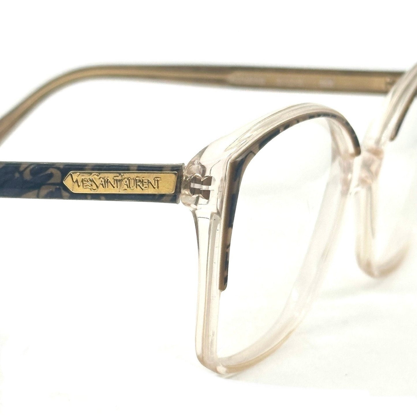 YSL Saint Laurent 868 ladies cateye eyeglasses frame France 80s