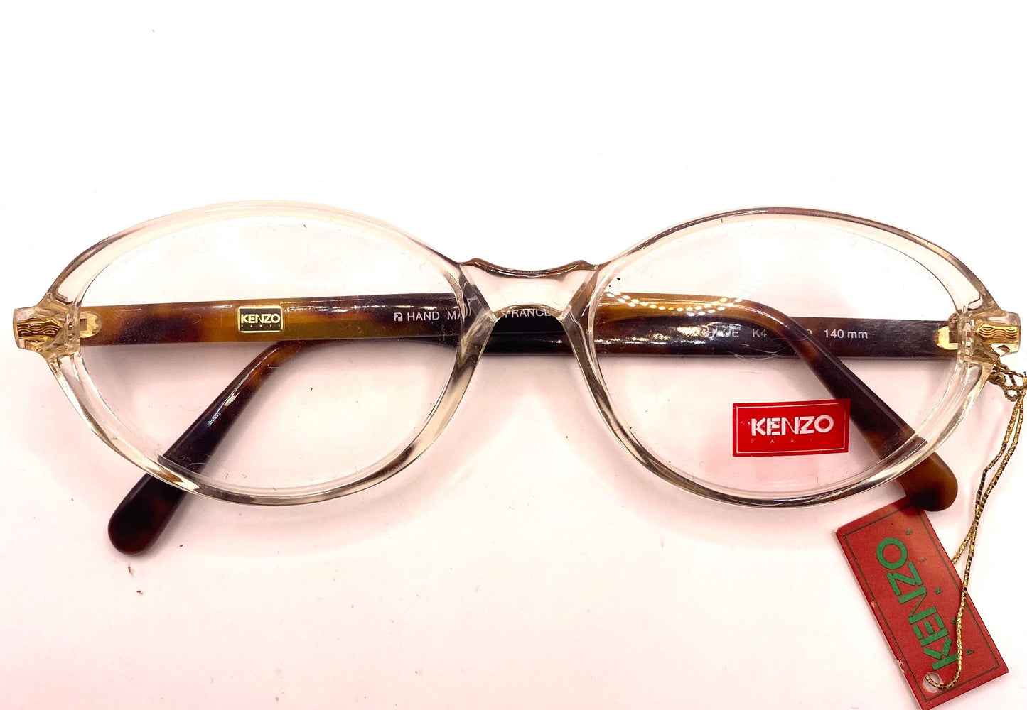 Kenzo Chloe retro oval cello frames in 2 beautiful colours, NOS 80s France