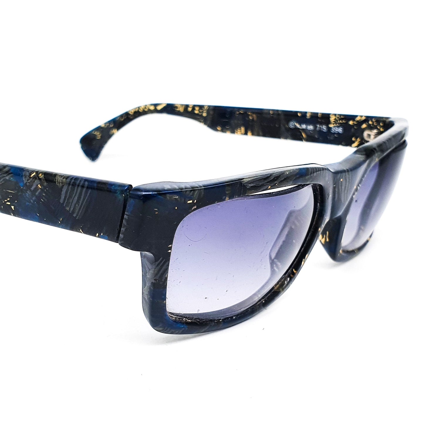 Alain Mikli 715 396 square acetate sunglasses, 90s NOS handmade in France