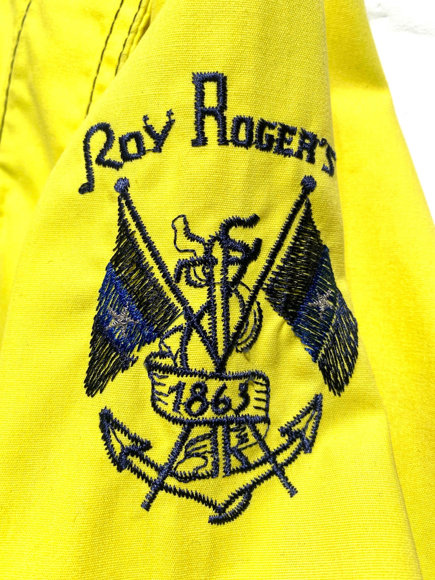 Roy Rogers since 1863 2 in 1 sailing style jacket/ vest in luminous yellow and navy, mint condition sz M