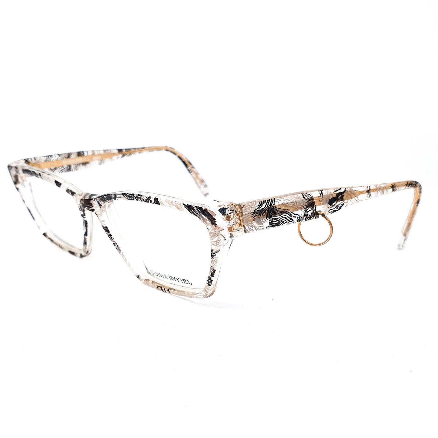 Sonia Rykiel SR-13 new wave cateye square frames in 2 crazy colors, NoS 80s France