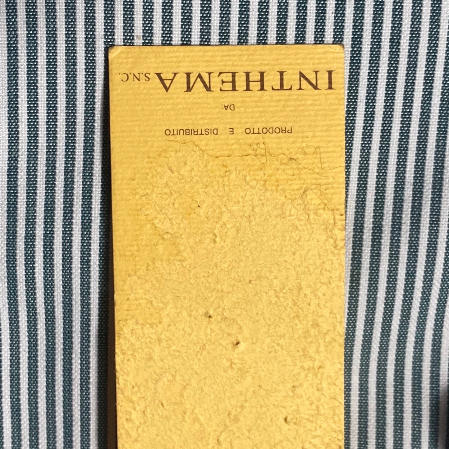 Lorenzo Zanabetti cotton striped yachting/college style embroidered royalty emblem blazer, Italy 80s NOS.