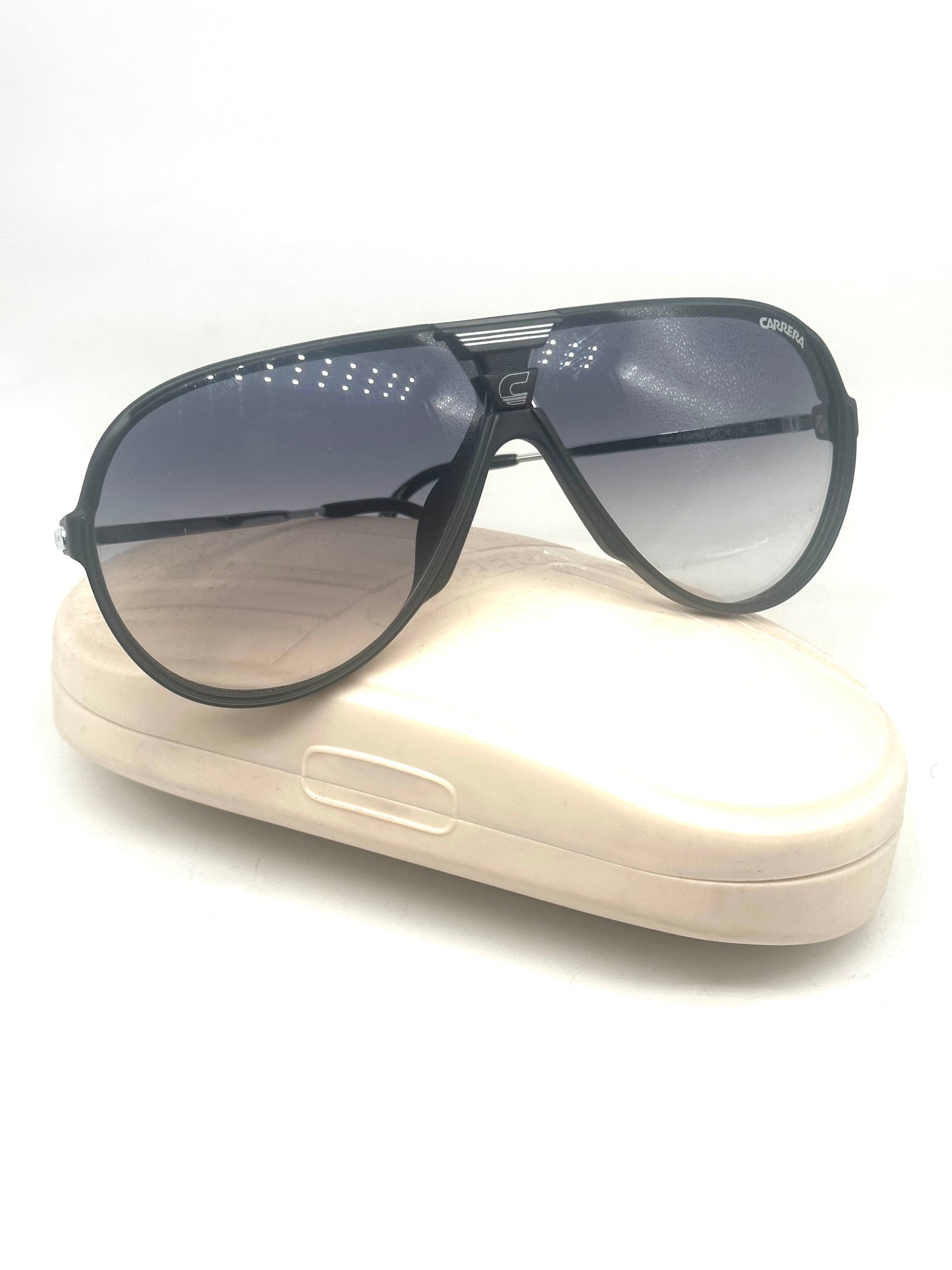 Carrera 5593 sporty aviator sunglasses w snap-off bridge system to substitute the lenses, 2 colorways, NoS 80s