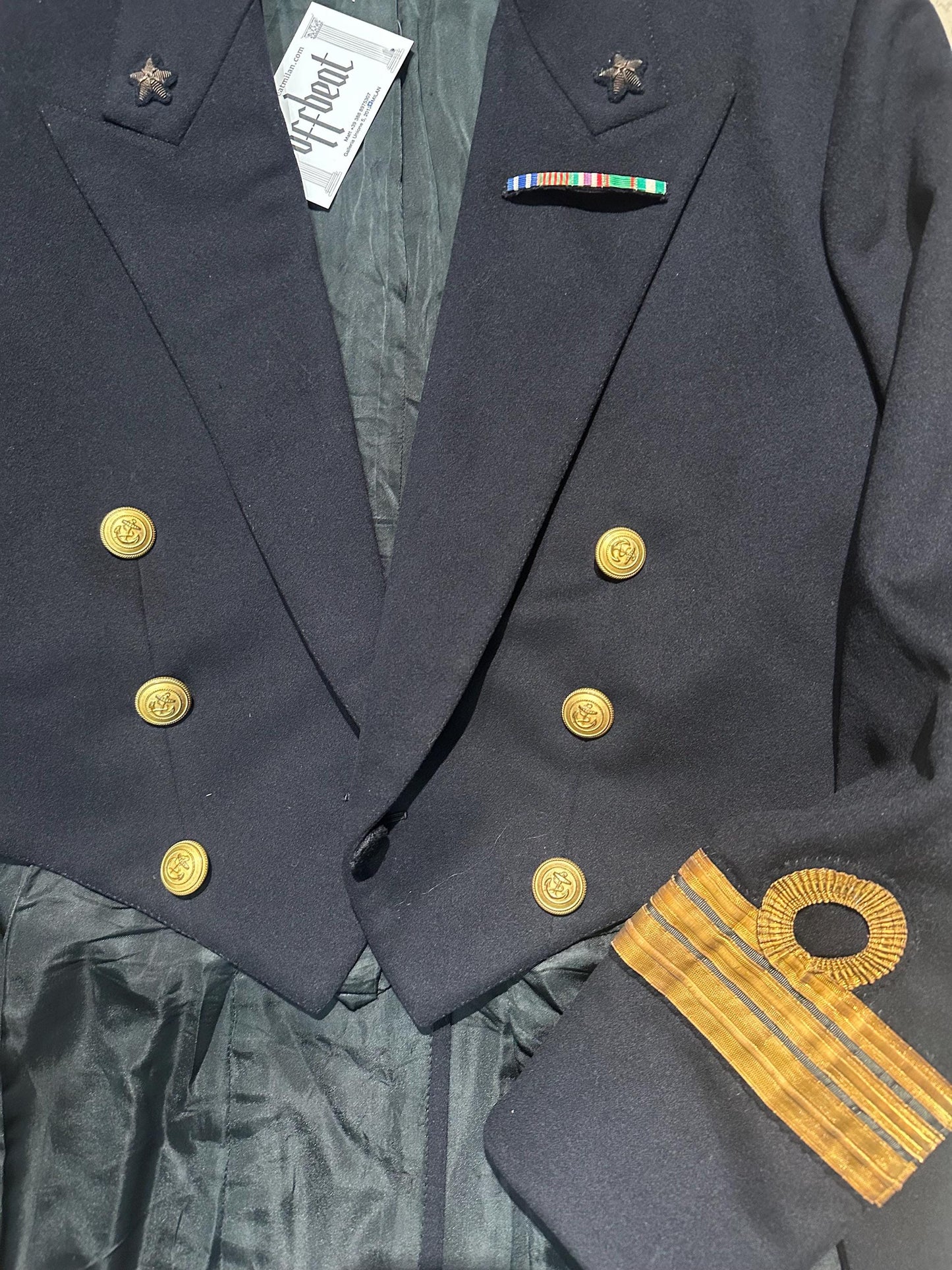 Italian Royal Navy 1930 circa frock winter Gala coat uniform, in perfect condition.