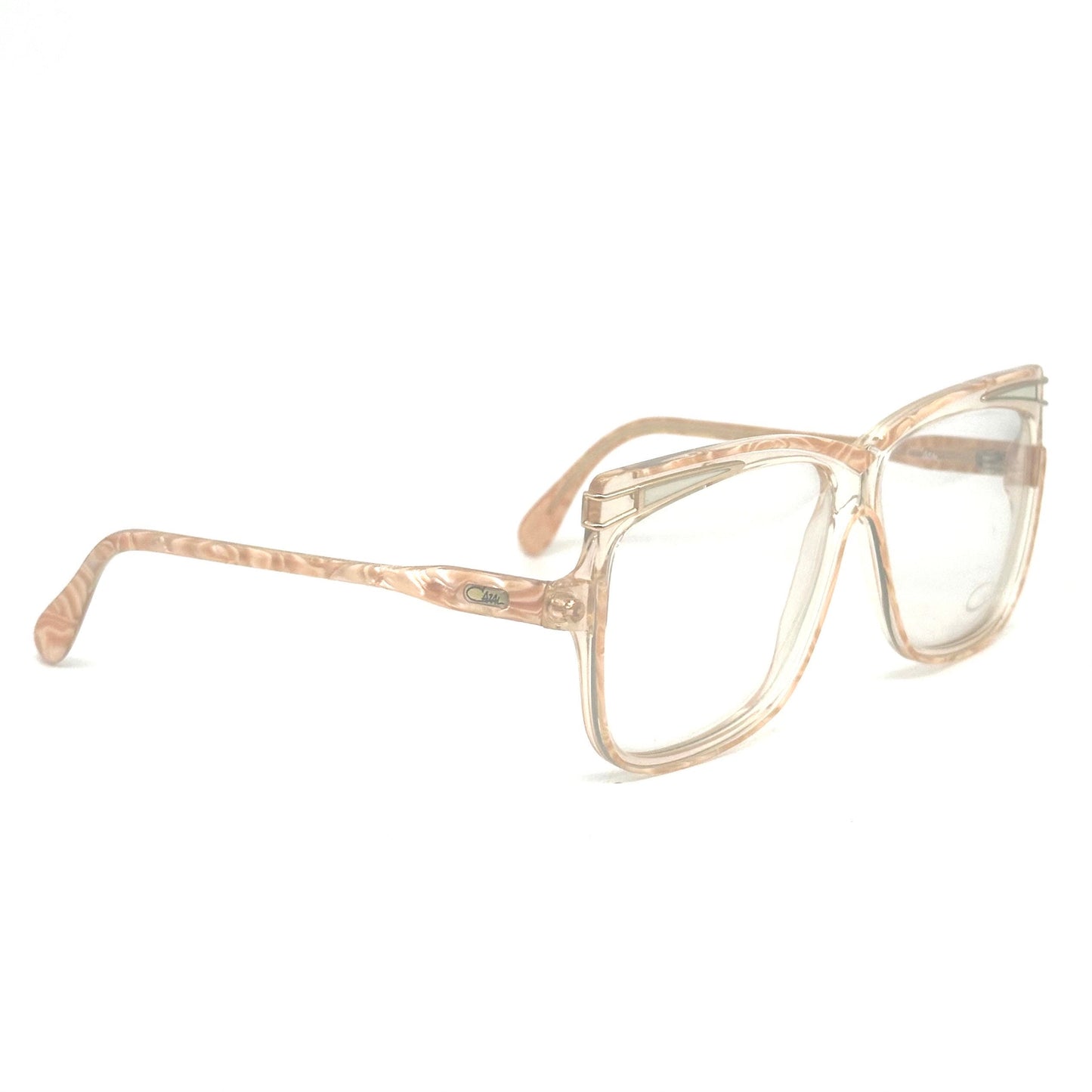 Cazal 168 square oversized eyeglasses w the iconic avant garde design, made in W Germany 80s NOs