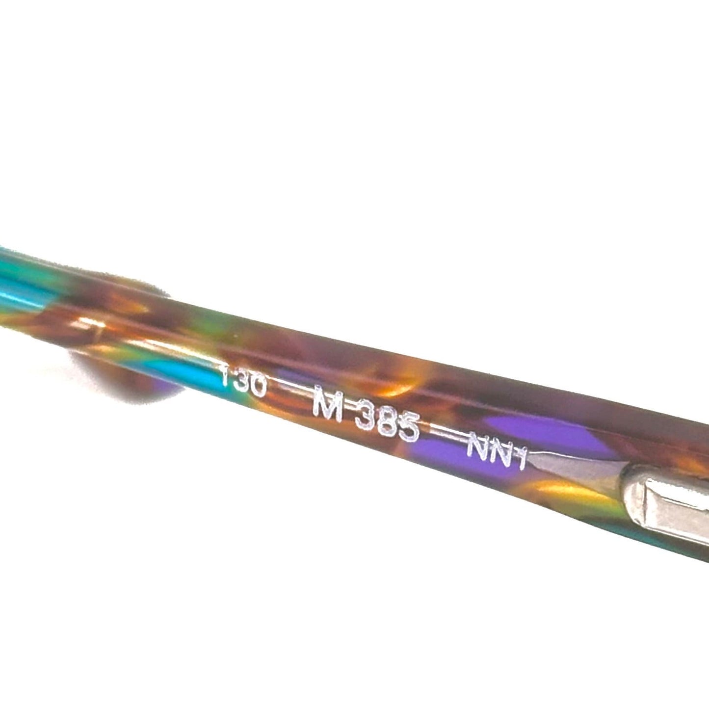 Missoni M385 iconic colorful oval eyeglasses frames in enameled metal & acetate, NOs 80s Italy