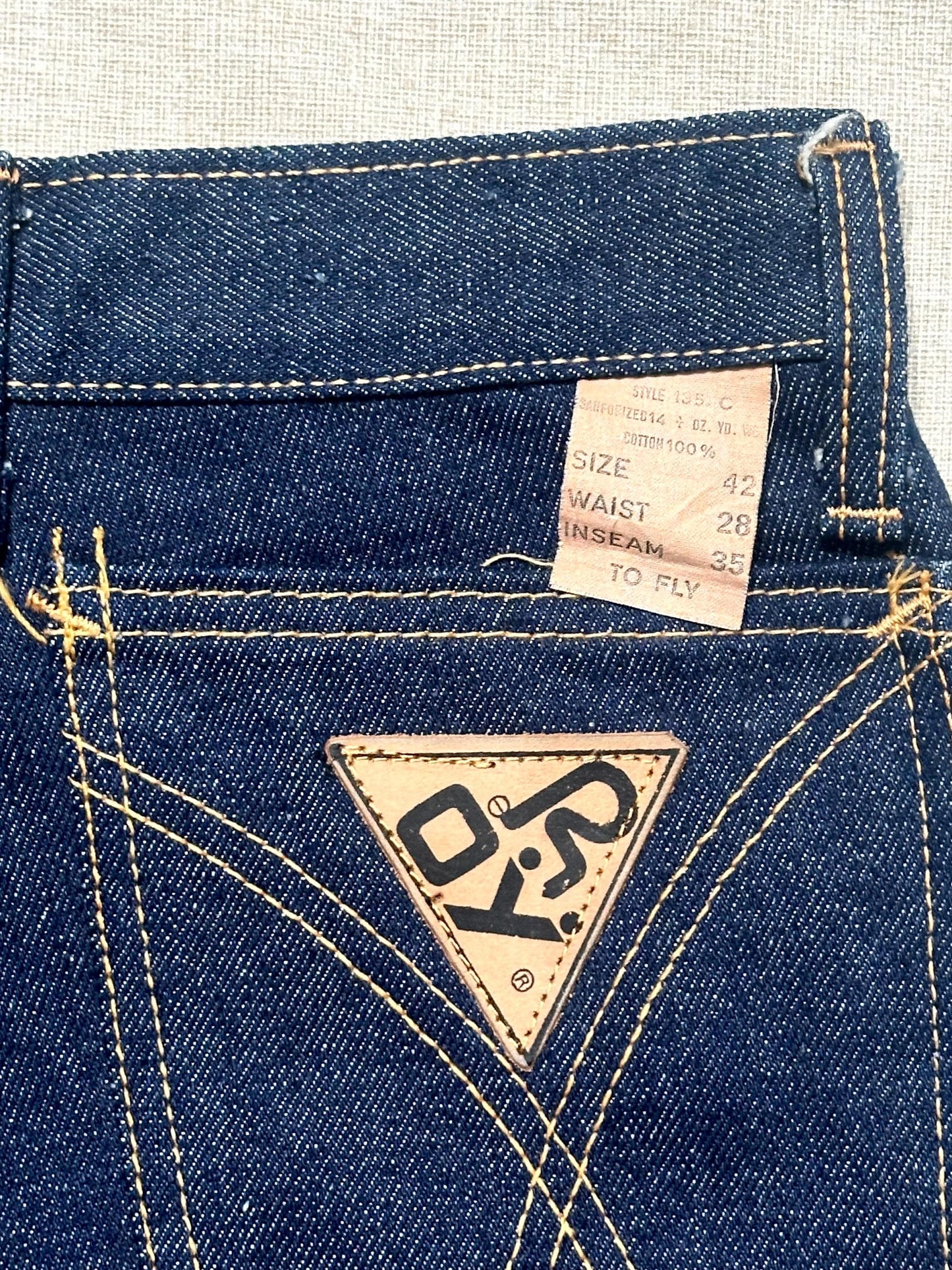 Roy Roger’s To Fly bootcut/flared fit jeans vintage 70s original NWT size 42