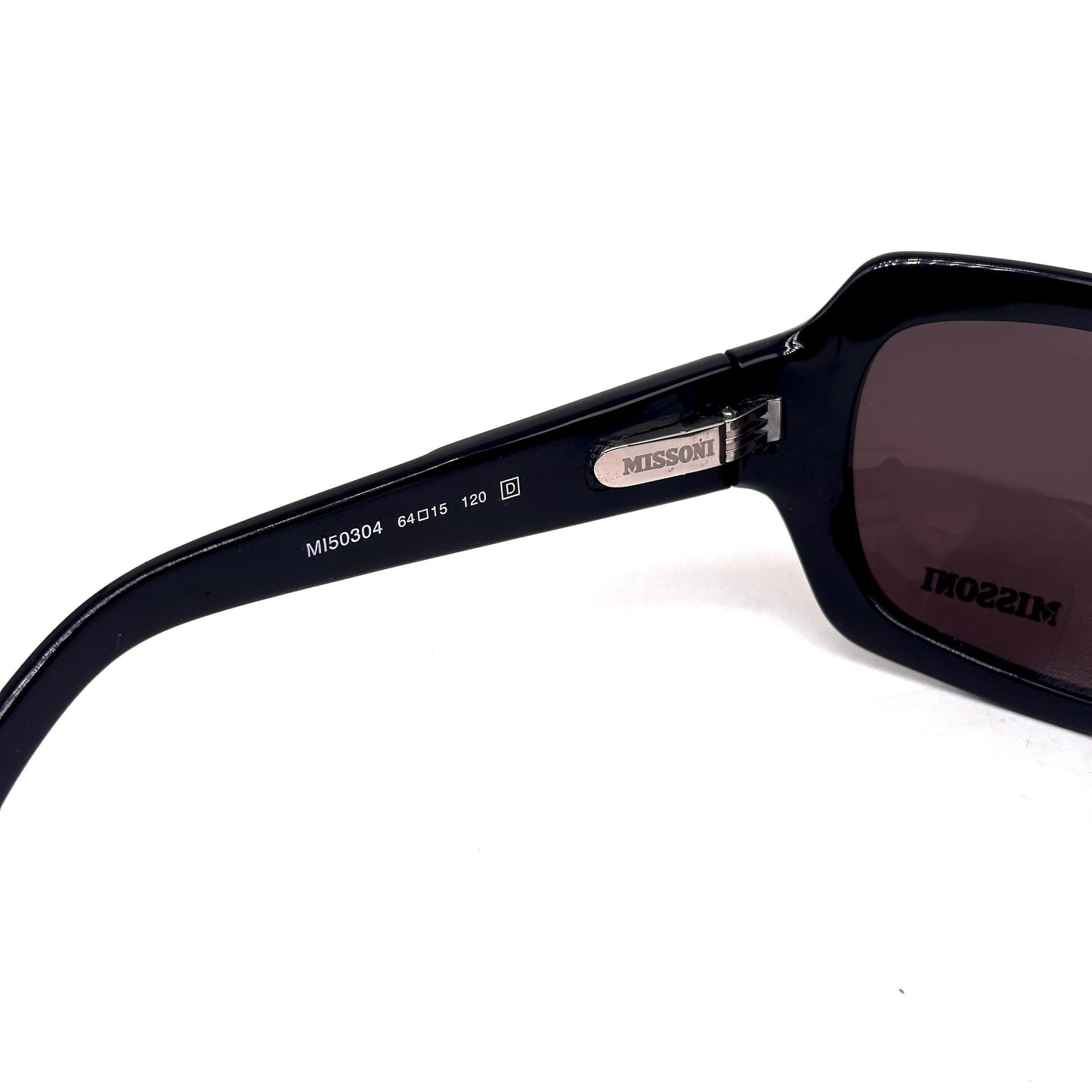Missoni MI50304 brown and black oversized bug eye  sunglasses hand made in Italy, 90s NoS