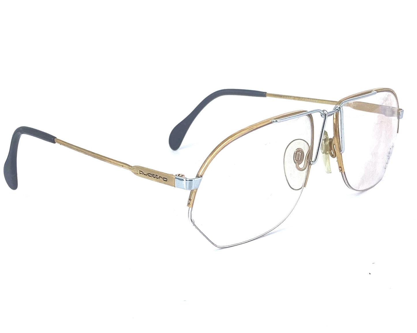 Coeln Quattro Audi luxury golden-silver metal aviator frames made in W.Germany, NOS 80s