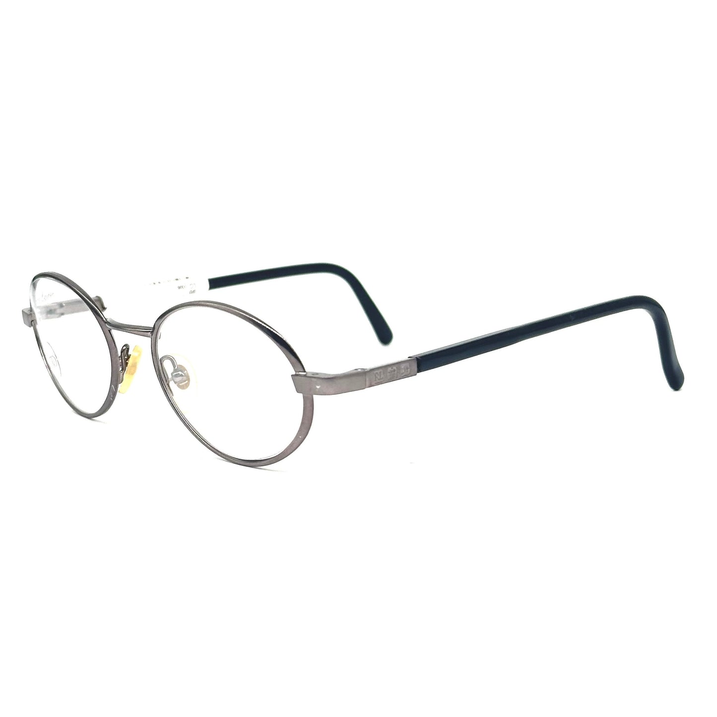 Ralph Lauren 248 silver metal oval eyeglasses made in Italy, 90s NoS