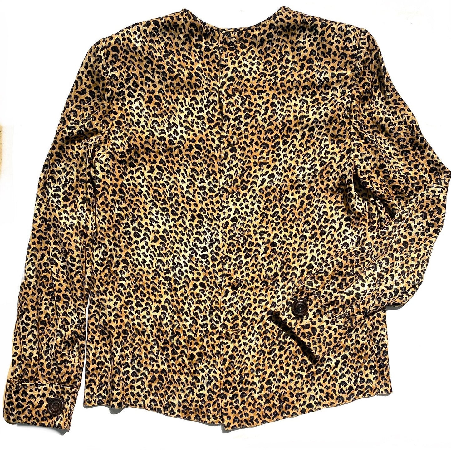 Renata F. Finest Tailor made silk blouse w cufflinks, 80s Italy, mint condition