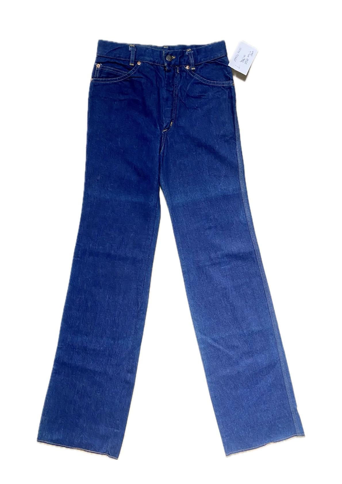 Pop 84 70s NOS flared indigo blue jeans brand new w tags sz 28