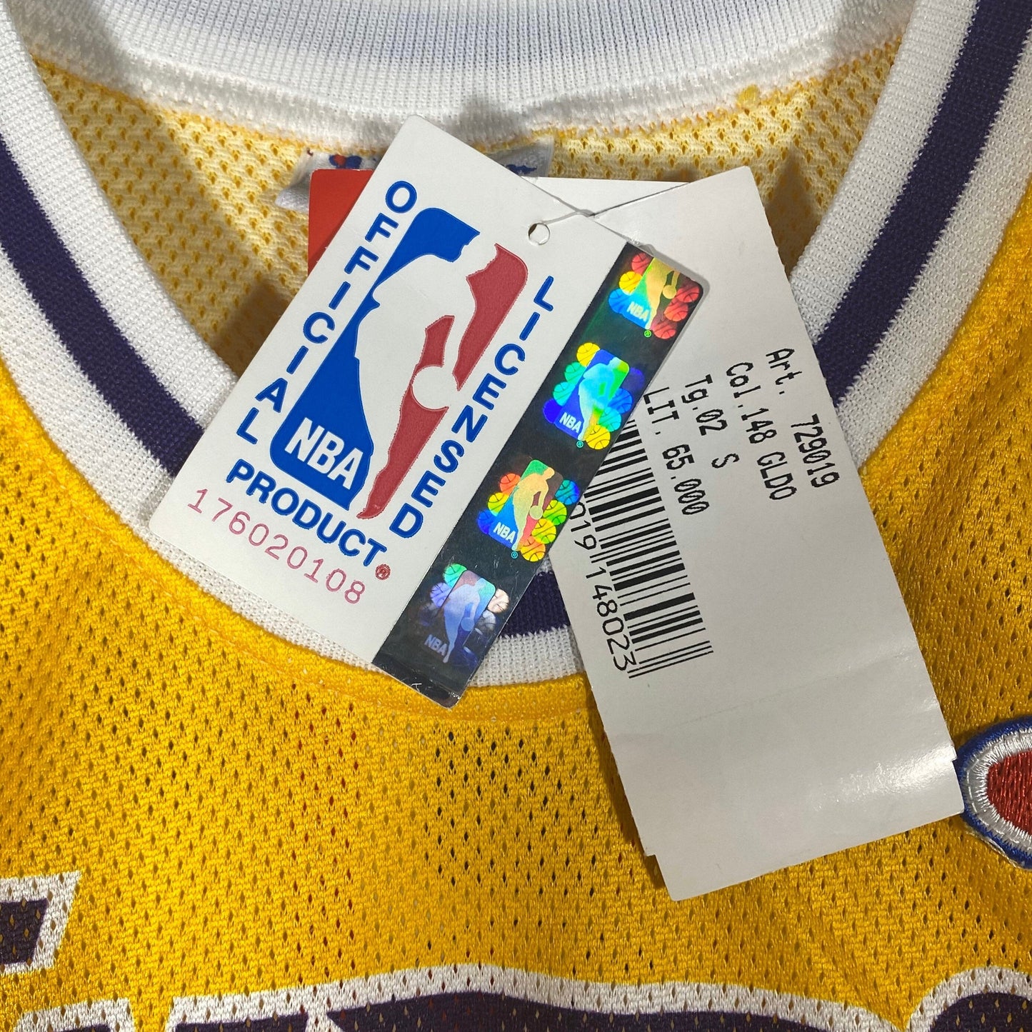 Los Angeles Lakers O’Neal 34 NBA Champions Jersey   NOS 90s with tags sz S boys size