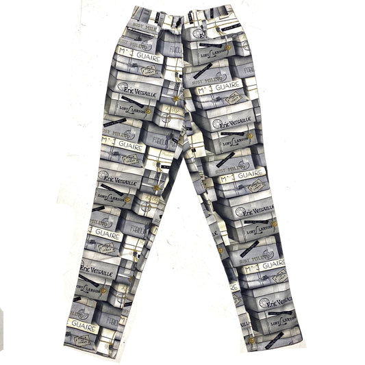 Cool & unusual brand boxes print allover jeans by Touchè sz 42, new and unworn