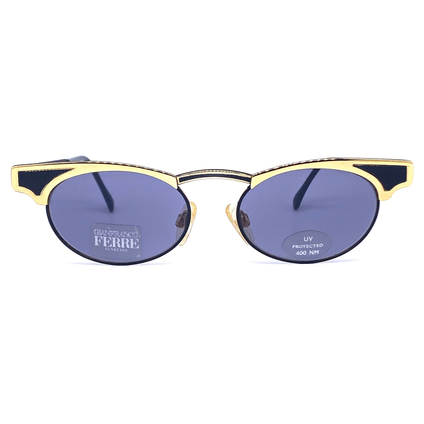 Gianfranco Ferrè GFF 86-S oval cateye sunglasses made in Italy, 1980s NOS