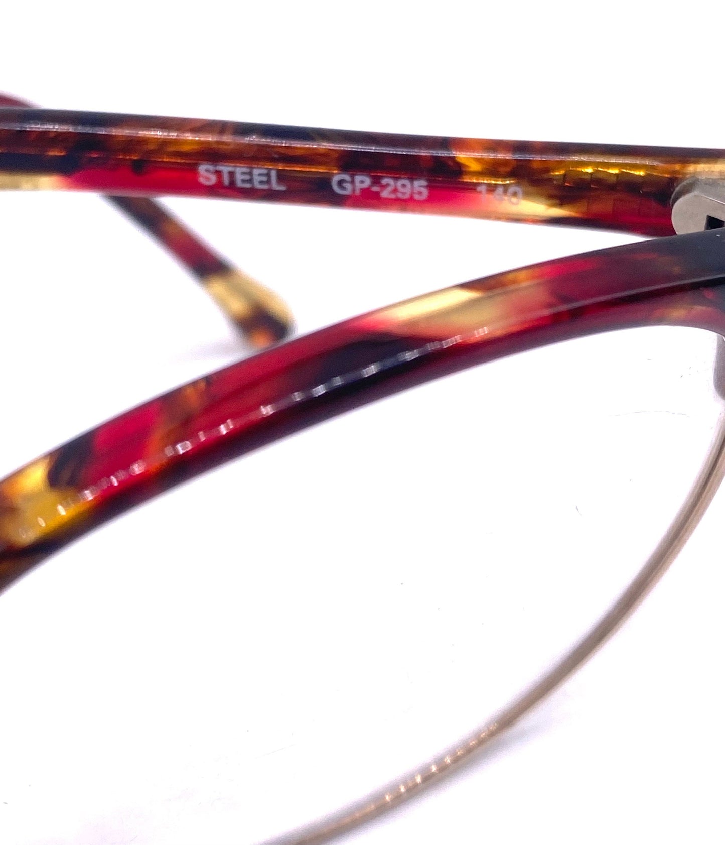 James Dean tortoise/gold panto clubmaster eyeglasses frames made in Spain by Indo, NoS