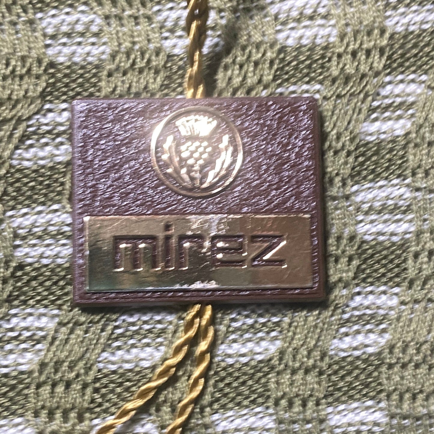 Mirez tricot couture 70s NOS cotton knit dress, 2 pcs set with cardigan, minty and new with tags