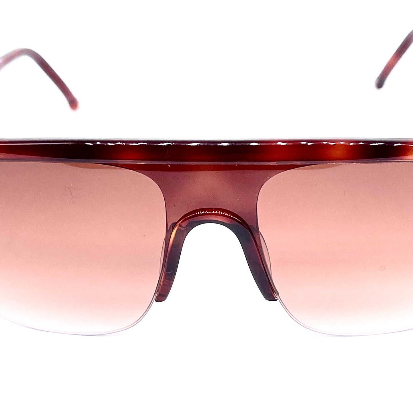 Best Company tortoise square shield sunglasses NOS 80s Italy